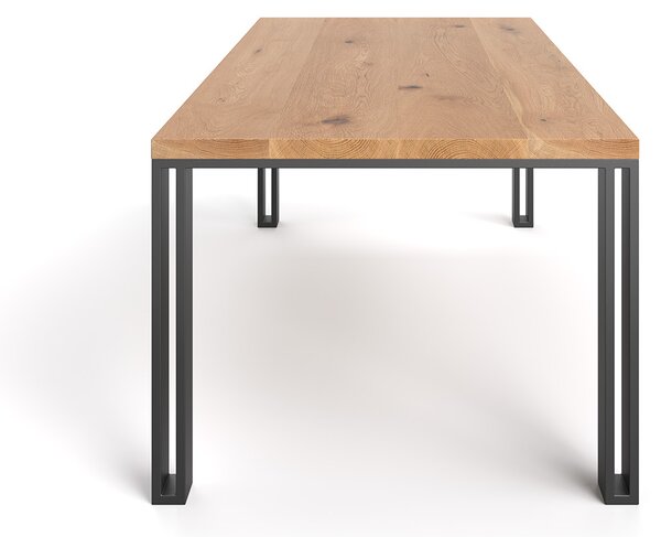 Stół Fold z litego drewna Buk 120x80 cm