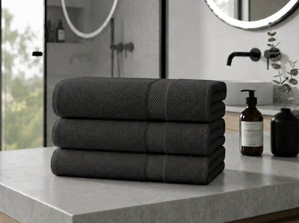Ręcznik CLARYSSE ELEGANCE 60x110 cm antracytowy, 100% bawełna