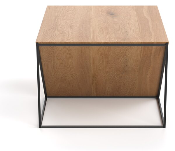 Ława Void z litego drewna Buk 100 x 60 cm