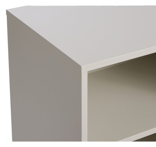 Szara metalowa komoda z drzwiami przesuwnymi 160x75x47 cm Veep – Unique Furniture