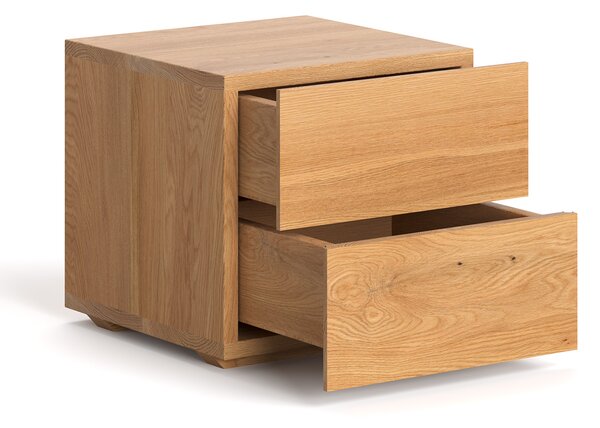 Szafka nocna Cube z litego drewna Olcha