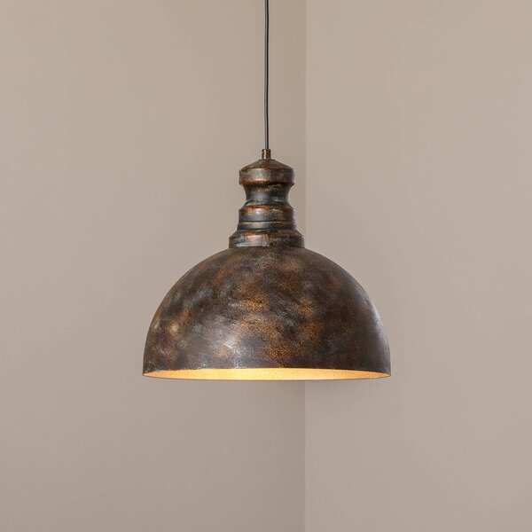 Lampa wisząca Saglam Opviq, możliwość ściemniania, brązowy / mosiężny, salon / jadalnia, metal, vintage