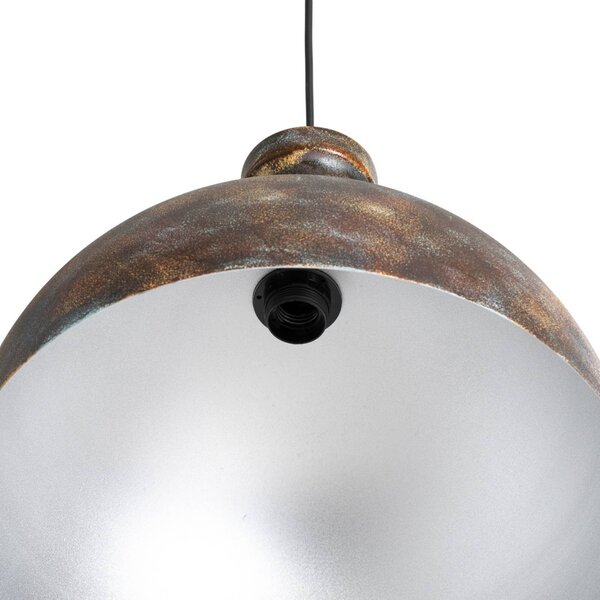 Lampa wisząca Saglam Opviq, możliwość ściemniania, brązowy / mosiężny, salon / jadalnia, metal, vintage