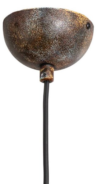 Lampa wisząca Saglam Opviq, możliwość ściemniania, brązowy / mosiężny, salon / jadalnia, metal, vintage