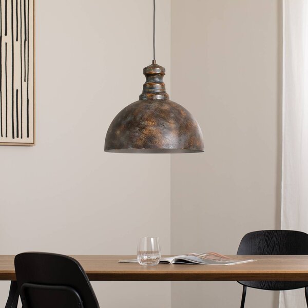 Lampa wisząca Saglam Opviq, możliwość ściemniania, brązowy / mosiężny, salon / jadalnia, metal, vintage