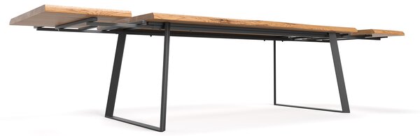 Stół drewniany Delta z dostawkami Buk 140x80 cm Jedna dostawka 50 cm