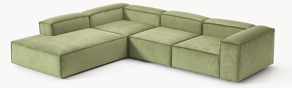 Narożna sofa modułowa XL ze sztruksu Lennon (4-osobowa)