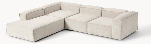 Narożna sofa modułowa XL ze sztruksu Lennon (4-osobowa)