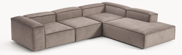 Narożna sofa modułowa XL ze sztruksu Lennon (4-osobowa)