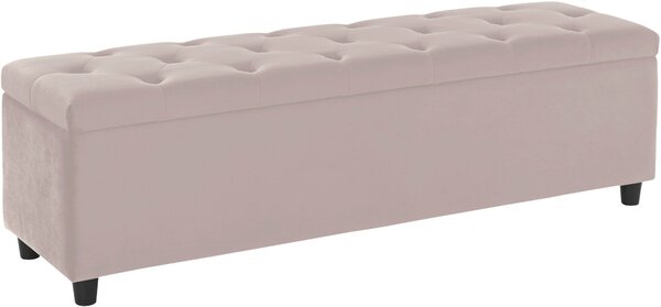 Tapicerowana ławka ze schowkiem 140cm, beżowo-szara