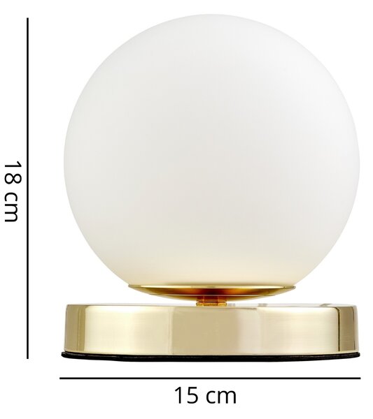 NOWOCZESNA LAMPA BIURKOWA KLASYCZNE ZŁOTO FREDICA W1