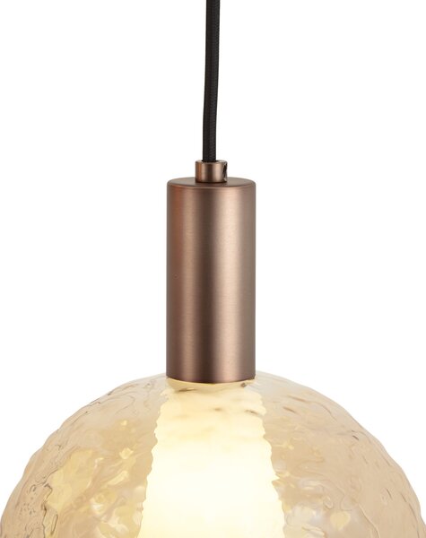 Designerska lampa wisząca ciemny brąz 3-punktowa - Ard