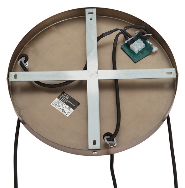 Designerska lampa wisząca ciemny brąz 3-punktowa - Ard