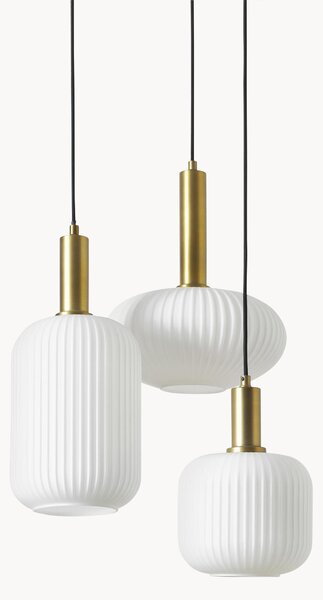 Lampa wisząca ze szkła opalowego Candela