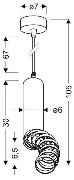Czarna nowoczesna lampa wisząca D240 S0-S24