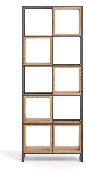 Regał drewniany Frame Olcha Dwurzędowy