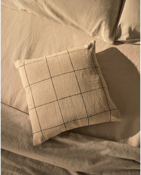 Poszewka na poduszkę z mieszanki lnu 45x45 cm Ayame – Kave Home