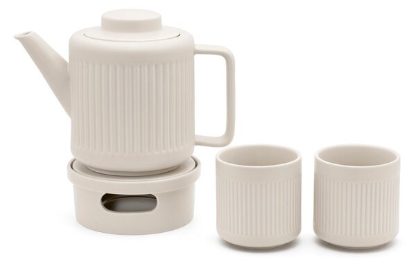 Biały porcelanowy dzbanek do herbaty z sitkiem 1,2 l Skagen – Bredemeijer