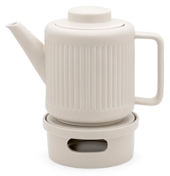 Biały porcelanowy dzbanek do herbaty z sitkiem 1,2 l Skagen – Bredemeijer
