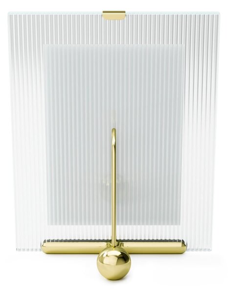 Szklana ramka stojąca w kolorze złota 19x23 cm Flute – Umbra