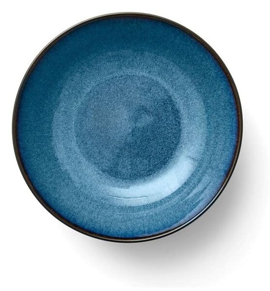 Czarno-niebieska kamionkowa miska do serwowania 1,8 l Gastro Dark Blue/Black – Bitz