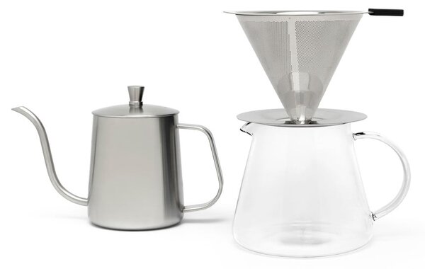 Kawiarka ze stali nierdzewnej w kolorze srebra 500 ml Slow Coffee – Leopold Vienna