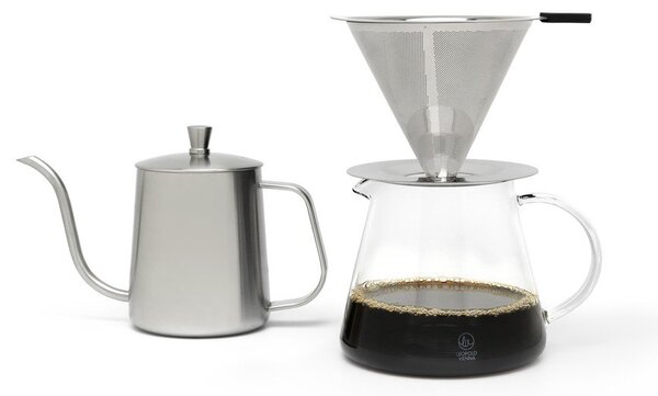 Kawiarka ze stali nierdzewnej w kolorze srebra 500 ml Slow Coffee – Leopold Vienna
