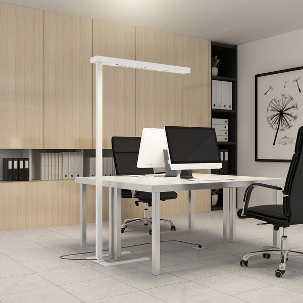 Lampa Podłogowa Arcchio, Susi, ściemnialny, biały, gabinet | pracownia, aluminium, nowoczesny