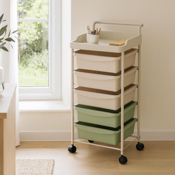 Mobilny organizer DESKOLOR, 6 szuflad, 82 cm