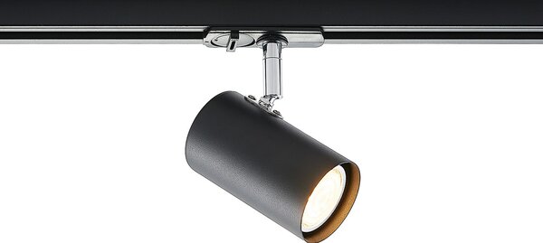 Lampy sufitowe Lindby, Linaro, ściemnialny, czarny, przedpokój, tworzywo sztuczne, nowoczesny