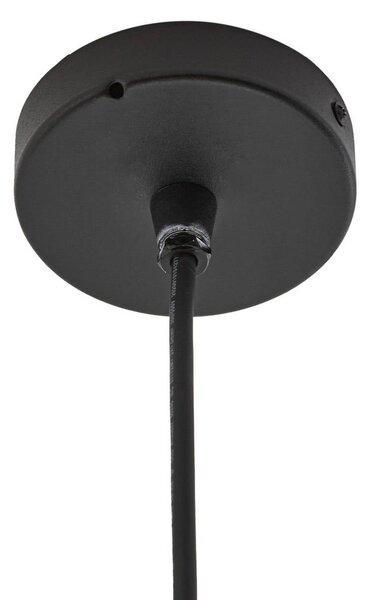Lampa wisząca zewnętrzna LED Lindby Soran, Ø 15 cm, czarna, IP44 Soran, czarny, metal, nowoczesny