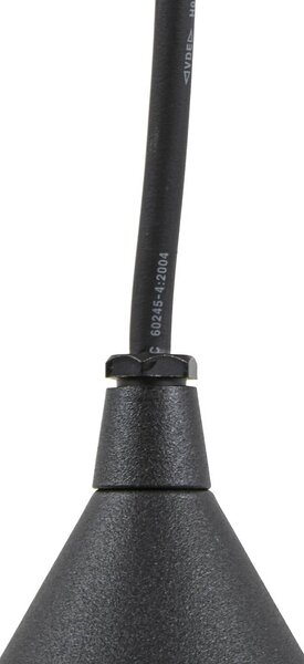 Lampa wisząca zewnętrzna LED Lindby Soran, Ø 15 cm, czarna, IP44 Soran, czarny, metal, nowoczesny