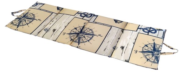 Leżak plażowy MARINE 137x49 cm, beżowy