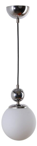 Lampa wisząca w kolorze srebra ze szklanym kloszem ø 15 cm Marble – Squid Lighting