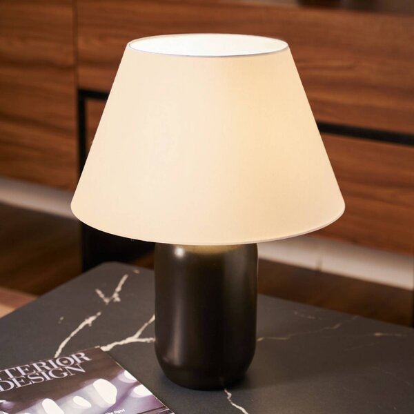 Pauleen Lampa stołowa MYSTIC SHINE, biały / opal, salon / jadalnia, tkanina / materiał / jedwab, młodzieżowy
