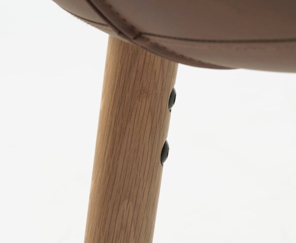Brązowe metalowe krzesła zestaw 2 szt. Teslin – Unique Furniture