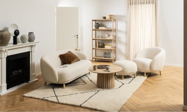 Regał w dekorze dębu w naturalnym kolorze 86x160x30 cm Braidwood – Actona