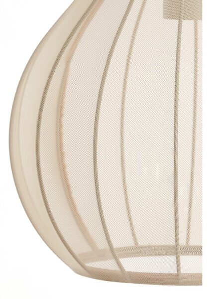 Beżowa lampa stojąca z tekstylnym kloszem (wysokość 156,5 cm) Elati – Light & Living