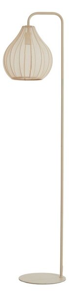 Beżowa lampa stojąca z tekstylnym kloszem (wysokość 156,5 cm) Elati – Light & Living
