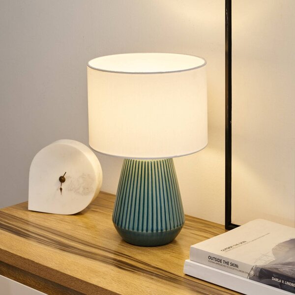 Pauleen Lampa stołowa LOVE IT CLASSY, biały / opal, salon / jadalnia, tkanina / materiał / jedwab, młodzieżowy