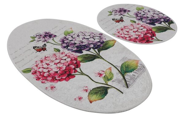 Dywaniki łazienkowe zestaw 2 szt. 60x100 cm Ortanca – Foutastic