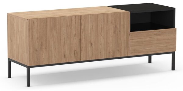 Szafka pod TV w naturalnym kolorze 140x55 cm Cailin – Marckeric