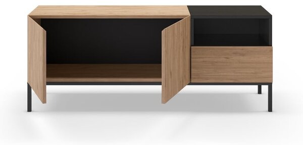 Szafka pod TV w naturalnym kolorze 140x55 cm Cailin – Marckeric