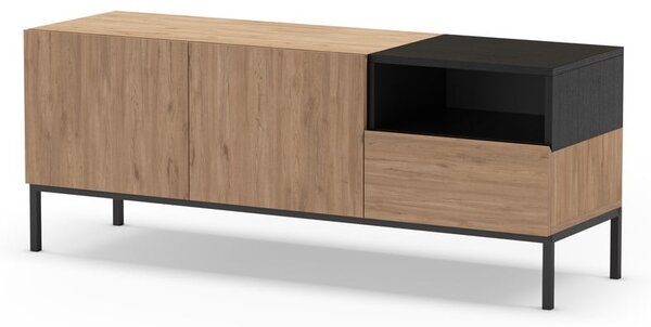 Szafka pod TV w naturalnym kolorze 140x55 cm Cailin – Marckeric