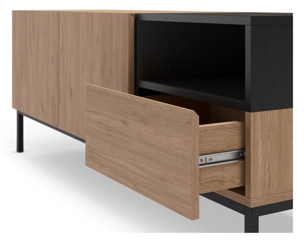 Szafka pod TV w naturalnym kolorze 140x55 cm Cailin – Marckeric