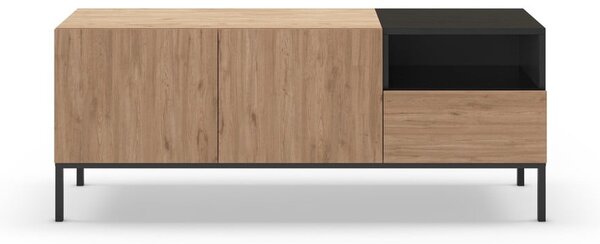 Szafka pod TV w naturalnym kolorze 140x55 cm Cailin – Marckeric