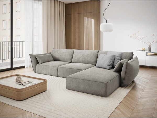 Jasnoszary narożnik (prawostronny) Vanda – Mazzini Sofas