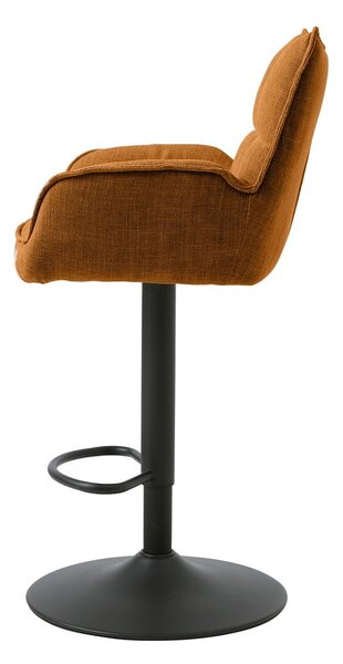 Pomarańczowe hokery z regulowaną wysokością zestaw 2 szt. Marilla – Unique Furniture