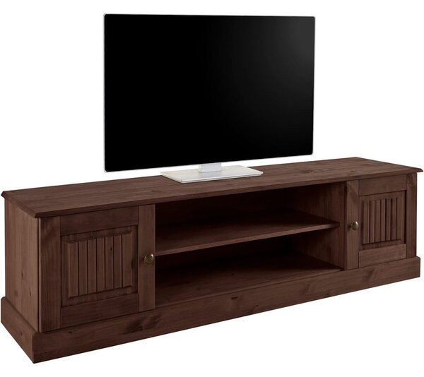 Brązowa szafka pod TV z litego drewna sosnowego 45x40 cm Mille – Støraa