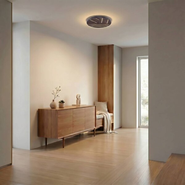 Lampa sufitowa LED Orven Lucande, możliwość ściemniania, czarny, salon / jadalnia, metal, nowoczesny